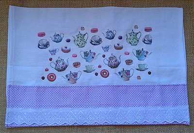 Pano de Prato com Decòupage