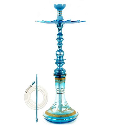 Narguile Completo Hookah King Royale Vaso Azul - Azul