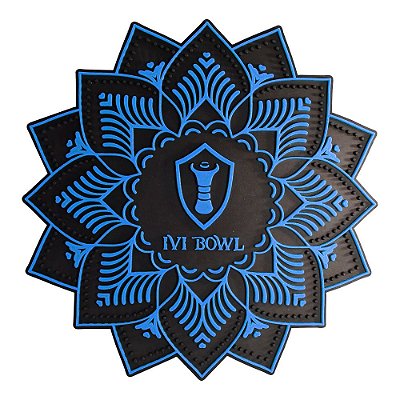 Tapete Base Protetora Ivi Bowl - Preto/Azul