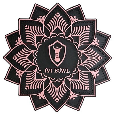 Tapete Base Protetora Ivi Bowl - Preto/Rose