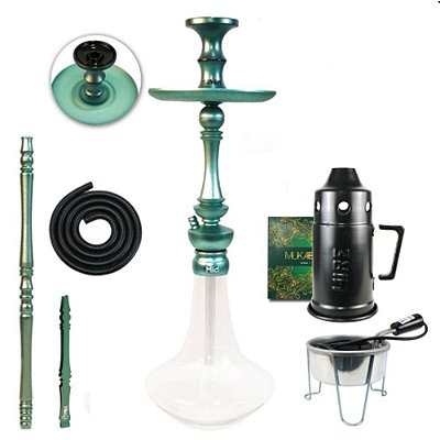 Narguile Sultan Miid  Completo Kit - Teal Blue