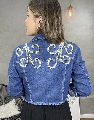 Jaqueta Jeans Feminina Azul Dandara