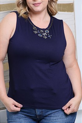 Regata Feminina Marinho Tais