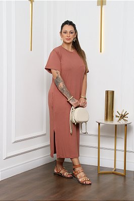 Vestido Midi com Bolso Adega Joana