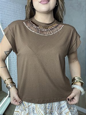 Blusa Muscle Marrom Ellen