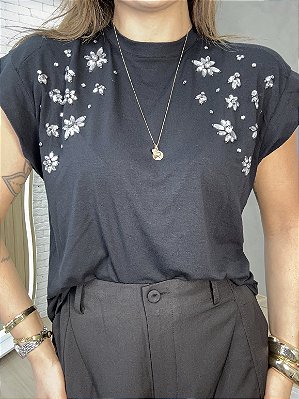 Blusa Muscle Preta Anne