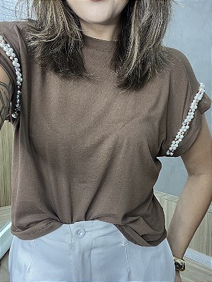 Blusa Muscle Marrom Gabriela