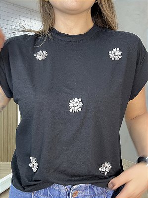 Blusa Muscle Preta Celine