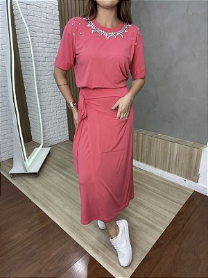 Saia Midi Coral