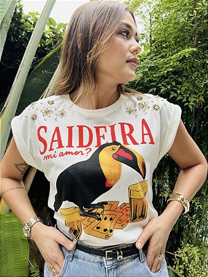 Tshirt Algodão Off White Saidera