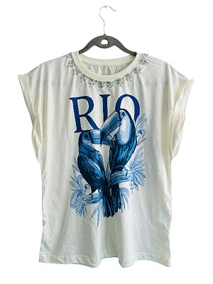 Tshirt Algodão Off White Rio