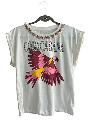 Tshirt Algodão Off White Cobacana Arara