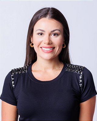 Tshirt Feminina Decote Redondo Preta Camille