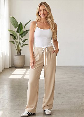Calça Virginia em Tecido Alfaiataria Sensorial Marrant