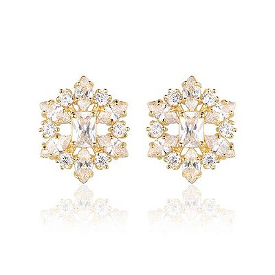 Brinco Semijoia Com Zircônias - BEP 0327