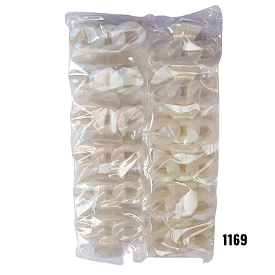 NE1169 - Presilha de cabelo 12 pcs por kit/ 7cm atacado 1169 – Pacote com 12 unidades (Atacado)