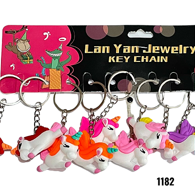 NE1182 - Chaveiros cavalinho por kit atacado 1182 – Pacote com 12 unidades (Atacado)