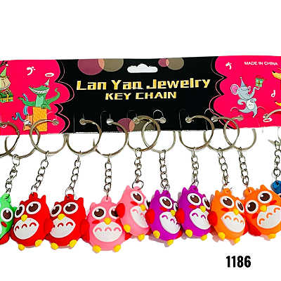 NE1186 - Chaveiros coração por kit atacado 1186 – Pacote com 12 unidades (Atacado)