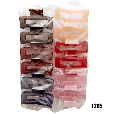 NE1205 - Piranha de cabelo 12 pc por kit/ 8,5 cm atacado 1205 – Pacote com 12 unidades (Atacado)