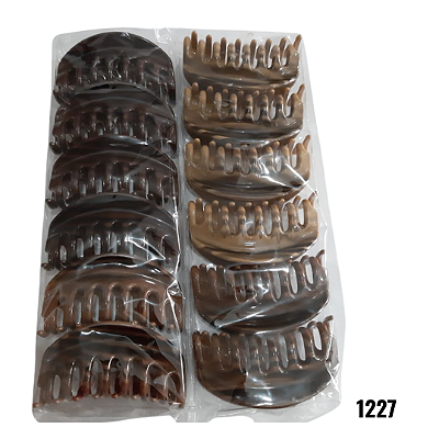 NE1227 - Presilha de cabelo 12 pc por kit/ 9 cm atacado 1227 – Pacote com 12 unidades (Atacado)