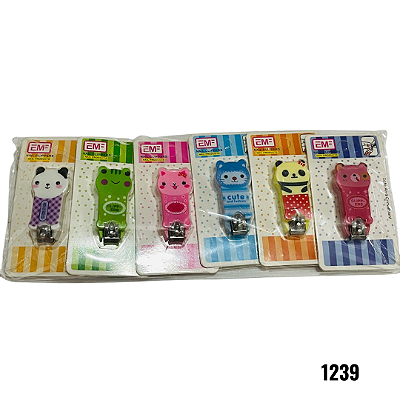 NE1239 - Cortador de unhas para crianças bichinhos () – Pacote com 12 unidades (Atacado)