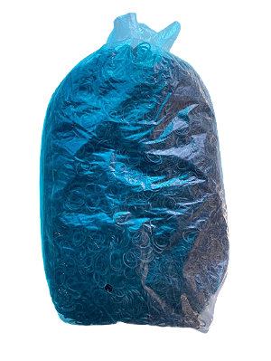 NE1291 - 1291 elastico de borracha liguinha preto - kg unidade – Pacote com 12 unidades (Atacado)