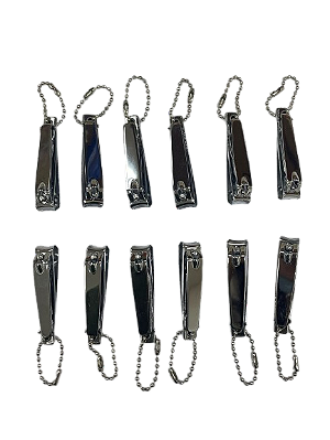 NE10317 - 10317 box cortador de unha de ferro pequeno 5,5 cm – Pacote com 12 unidades (Atacado)