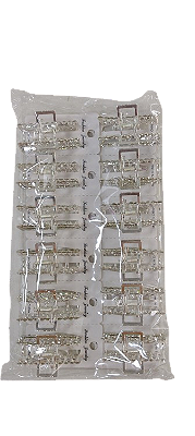 NE10270 - 10270 piranha de liga + vidro + metal 4,5 x 3 cm – Pacote com 12 unidades (Atacado)