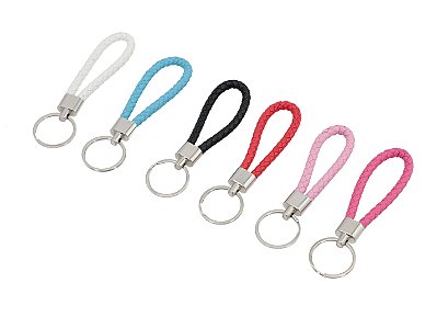 NE10261 - 10261 chaveiro de couro + ferro, 11.5 x 3.4 cm – Pacote com 12 unidades (Atacado)