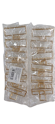NE10183 - 10183 piranha de cabelo de liga + ferro, 6,7 * 3 cm – Pacote com 12 unidades (Atacado)