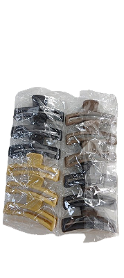 NE10061 - 10061 piranha de cabelo plástico+ ferro, 11 cm – Pacote com 12 unidades (Atacado)