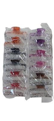 NE10029 - 10029 piranha de cabelo plástico+ ferro, 10 cm – Pacote com 12 unidades (Atacado)
