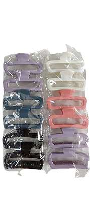 NE10028 - 10028 piranha de cabelo plástico+ ferro, 10 cm – Pacote com 12 unidades (Atacado)