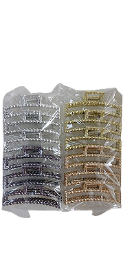 NE10027 - 10027 piranha de cabelo plástico+ ferro, 11 cm – Pacote com 12 unidades (Atacado)