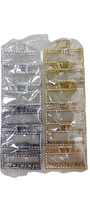NE10026 - 10026 piranha de cabelo plástico+ ferro, 9.5 cm – Pacote com 12 unidades (Atacado)