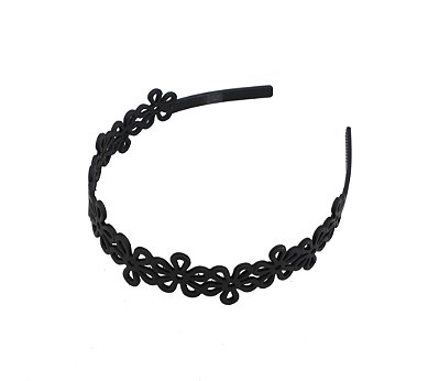 NE1269 - 1269 tiara de cabelo plástica pra cabelo, 3.5 cm – Pacote com 12 unidades (Atacado)
