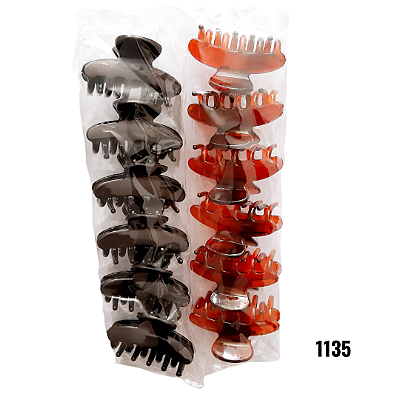 NE1135 - 1135 piranha de cabelo – Pacote com 12 unidades (Atacado)