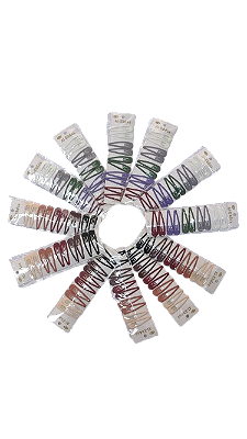 NE1066 - 1066 tic tac de cabelo kit 10 pcs – Pacote com 12 unidades (Atacado)