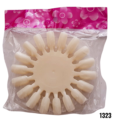 NE1323 - 1323 unha artificial 10 pcs por kit – Pacote com 12 unidades (Atacado)