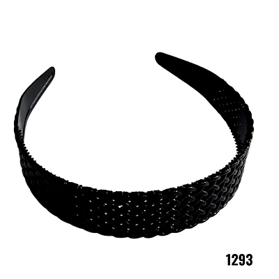 NE1293 - 1293 tiara plastica para cabelo – Pacote com 12 unidades (Atacado)