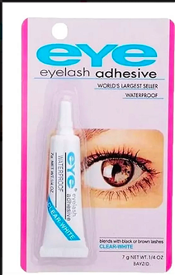 NE51-W - 51-t cola de cilios duo eye branca – Pacote com 12 unidades (Atacado)