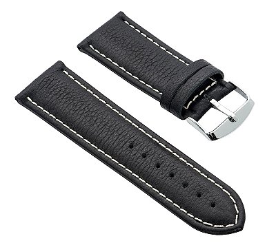 PULSEIRA DE COURO FLOATER PRETO  COD. 70