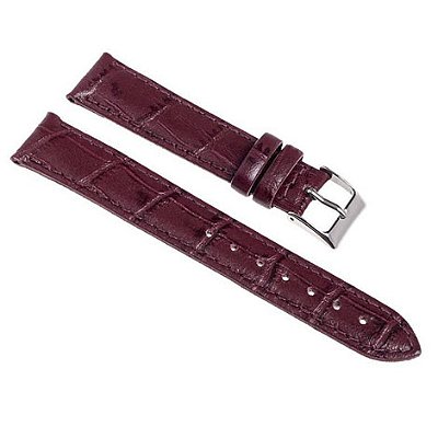 PULSEIRA DE COURO CROCO VINHO COD. 94