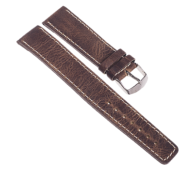 PULSEIRA DE COURO SELVAGEM LONGA HAVANA  COD. 88C
