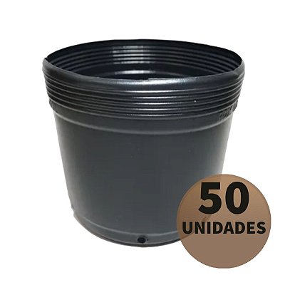 50 Vasos para Mudas - Potes de 4 Litros - RDK