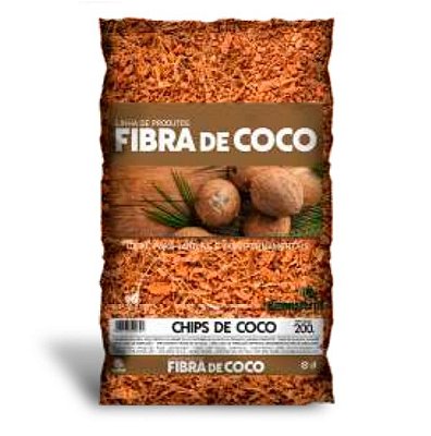 Chips de Coco para Plantio e Cobertura 200 g100g Humusfértil