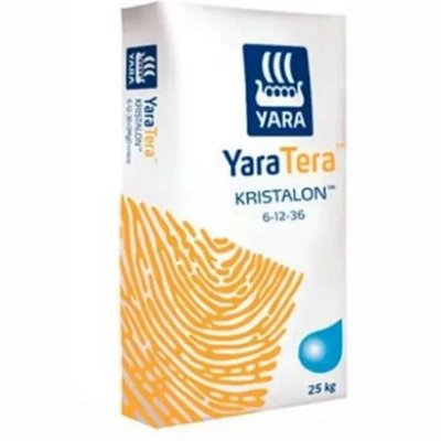 Fertilizante Solúvel - Laranja - 06-12-36 - Adubo para Hidroponia - 1Kg - Kristalon