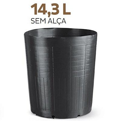 10 Vasos Flexíveis - 14,3 Litros para Mudas - Nutriplan