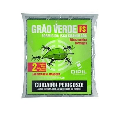 Formicida Grão Verde Para Formigas  Cortadeiras 50 Gramas