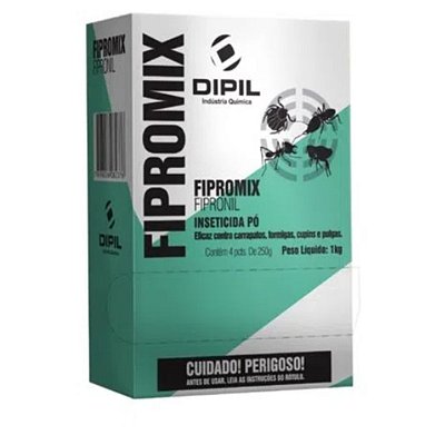 Inceticida Fipromix Pó 250g -Isca P/Formigas/Pulgas,Carapatos/Cupins